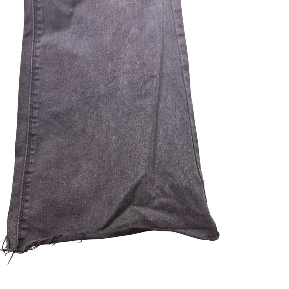 Banjara Flare Leg Jeans Womens‎ Size 29 Black Wash Distressed Hem Denim Pants - Picture 3 of 10